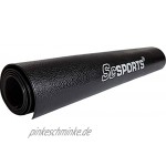 ScSPORTS Unterlegmatte Schutzmatte für Fitnessgeräte Laufband Heimtrainer Hantelbank Sportgeräte groß schwarz 3 Größen Verfügbar
