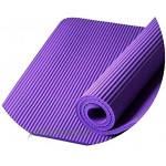Yoga-Matte rutschfest Fitnessgeräte-Matte Fitness-Matte für das Fitnessstudio Heimtraining Oberflächengeräusche rutschfeste Reduzierung Einfach zu reinigen Color : Purple Size : 185*80*0.6cm