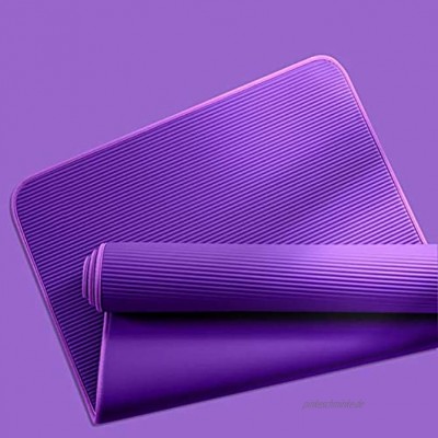 Yoga-Matte rutschfest Fitnessgeräte-Matte Fitness-Matte für das Fitnessstudio Heimtraining Oberflächengeräusche rutschfeste Reduzierung Einfach zu reinigen  Color : Purple  Size : 185*80*0.6cm