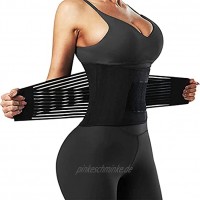 Dreafly Taillentrainer-Gürtel Rückenbandage Trimmer elastischer Körperformer Fitnessgürtel Sport Workout Shapewear für Frauen