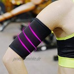 HEALLILY Arm-Trimmer Neopren für schlanke Arme für Sauna Taillentrainer Fitnessübungen Kompressionsbänder für Laufen Joggen Training Größe S