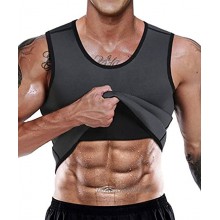 LaLaAreal Herren-Tank-Shirt Neopren 10 mm mit Reißverschluß ideal für Gewichtsverlust Muskelaufbau Cardio etc.