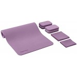 Basics Yogamatte 0,635 cm dick aus thermoplastischem Elastomer TPE 6-teiliges Set