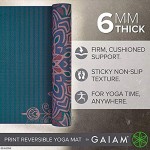 Gaiam Premium Yoga-Matten mit beidseitigem Aufdruck