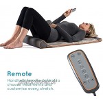 HoMedics Dehnbar – Elektrische aufblasbare Yogamatte mit verstellbaren Rückenkörperübungen Lendenwirbelsäule Schulter Hüftstütze faltbares Design für einfache Lagerung