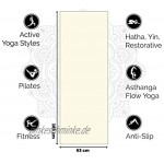 Love Generation Yogamatte 6mm extra gepolstert| Strapazierfähiges und leicht zu reinigenes PVC | 183 x 61 x 6 mm Matte | Für Yoga Pilates und Fitness