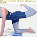 Lre Co. 2 PCS Yoga-Knieschoner Yoga-Handgelenkstütze Fitness-Matte zum Schutz von Knie Knöchel Ellbogen Hand Yoga-Kissen Yoga-Zubehör mit 8-förmigem Fitness-Expander Aufbewahrungstasche
