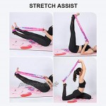 Macabolo 2 in 1 Geometrie Bedruckte Yogamatte Schulter Tragegurt Yogamatte Bindeseile Turnhalle Taillenbein Fitnessschlingen Gummiband Verstellbarer Gurt
