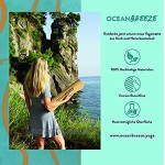 OCEAN BREEZE Yogamatte Kork & Naturkautschuk natürliche rutschfeste Yoga Matte 100% nachhaltige recycelbare Materialien. Ökologische Trainingsmatte schadstofffrei mit Tragegurt für Yoga Pilates