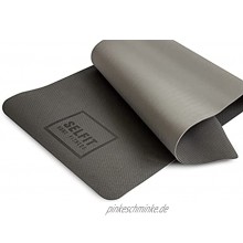 selfit Yogamatte Fitnessmatte mit Tragegurt 183x61x0,6 cm