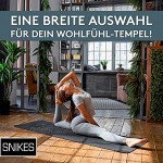 SNIKES Yoga-Matte 180x60cm mit gratis Tragegurt Yogamatte für Gym Workout und Yoga Jogamatte rutschfest und extra dünn mit in 4 mm Dicke Fitnessmatte Sportmatte für Zuhause