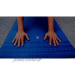 TOM SHOO Yogamatte Pilatesmatte Gymnastikmatte rutschfest aus TPE Übungsmatte mit Muster Sportmatte Tragbar für Home-Workout Yoga,Pilates Fitness-183 x 61 x 0,6cm