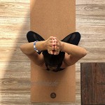 Yogamatte Pro Comfort aus Kork und Kautschuk extra lang und breit 200x66 cm rutschfest nachhaltig & schadstofffrei inkl. Tragegurt und Yogatasche