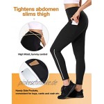 ALONG FIT Saunahose für Damen Kompressions-Leggings mit hoher Taille Neoprenhose