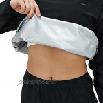 CAPMAP Saunaanzug für Damen Gewichtsverlust Schwitzanzug Fitnessstudio Fitness Body Shaper Training schlanke Kleidung