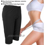 Damen Sauna Sweat Shorts Neopren Sauna Sweat Pants Body Shaper Trainingshose für Sport Leggings Body ShaperS M