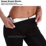 Damen Sauna Sweat Shorts Neopren Sauna Sweat Pants Body Shaper Trainingshose für Sport Leggings Body ShaperS M