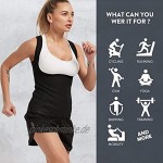 IFLOVE Damen Schwitzanzug Abnehmen Weste Schweiß Gewichtsverlust Sauna Fitness Shirt Thermo Neopren Top für Sport Body Shaper