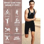 IFLOVE Herren Body Shaper Hot Sweat Workout Tanktop Abnehmen Sauna Weste Kompression Thermohemd mit Reißverschluss