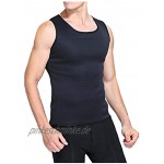 Meclelin Sauna Weste Herren Saunaanzug Sweat Shirt Taillentrainer Top Fitness Shaper Shapewear