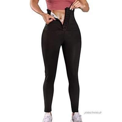 MFFACAI Damen Jogginghose Schlankheitsgamaschen Hohe Taille Abnehmen Saunahose Gewichtsverlust Hose Für Sport Gym Fitness