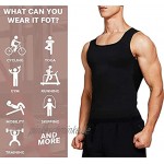 RWHXN Herren Sweat Weste Gewichtsverlust Sauna Anzug Body Shaper Taille Trainer Hot Polymer Compression Workout Tank Top Abnehmen Shirt Für Gymnastikübungen