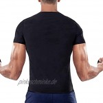 Sauna T-Shirts Männer Frauen Neopren Body Shaper T-Shirt Schweiß Zum Schwitzen Bodybuilding Fettverbrennender Gürtel Training Kurzarm Bauchabnehmen