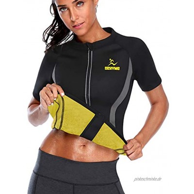 SEXYWG Damen Hot Sweat Saunaanzüge Neopren Top Workout Body Shaper Abnehmen Saunaanzug