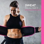 Sports Research Bauchgurt „Sweet Sweat“ zur Förderung der Schweißbildung am Bauch Herren Pinkes Logo Medium: 8 x 41 Length