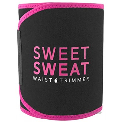 Sports Research Bauchgurt „Sweet Sweat“ zur Förderung der Schweißbildung am Bauch Herren Pinkes Logo Medium: 8" x 41" Length