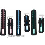 ZZALLLArmband Armband 16mm Silikonriemen Ersatz für Q750 Q100 Q60 Q80 Q90 Q528 T7 S4 Y21 Y19 Uhr Kinder Kinder GPS Tracker Dunkel und Blau