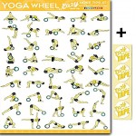 Eazy How To Poster „Yoga Wheel“ 51 cm x 73 cm Grafik für Ausdauertraining Muskelaufbau und -stärkung