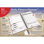 SaltWrap The Daily Fitness Planer Gym Workout Protokoll Gewichtheben Übungstagebuch und Lebensmittel Diät Tracker – tägliche und wöchentliche Seiten Zielverfolgung Spiralbindung 17,8 x 25,4 cm