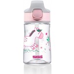 SIGG Miracle Pony Friend Kinder Trinkflasche 0.35 L Kinderflasche mit auslaufsicherem Deckel einhändig bedienbare Wasserflasche aus Tritan