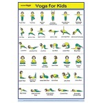 SPORTAXIS Yoga-Poster für Kinder mit großen und niedlichen Illustrationen – Yoga-Übungen für Kinder – Fitness-Training für junge aktive Kinder – robust und laminiert – 45,7 x 68,6 cm