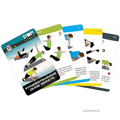 STOP! Trainingskarten Fitnesstraining ohne Geräte dt. Version Fitness Serie