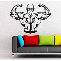 Wandaufkleber Schlafzimmer Muskel Männer Bodybuilding Fitnessstudio Gewichtheben Kraft Gewichtheben 78X57Cm