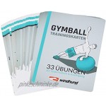 Windhund Trainingskarten Gymball Übungen mit dem Gymnastikball