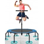 50 Fitness Trampolin Max. Laden Sie 250lbs Einfache Installation Klappbar Mini Trampoline für Kinder Indoor Zuhause Jumping