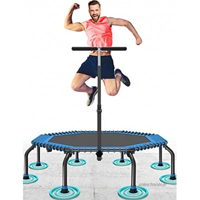 50" Fitness Trampolin Max. Laden Sie 250lbs Einfache Installation Klappbar Mini Trampoline für Kinder Indoor Zuhause Jumping