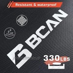 BCAN faltbares Mini-Trampolin 100 cm Fitness-Rebounder mit verstellbarem Schaumstoffgriff Übungstrampolin für Erwachsene Indoor Garten Workout maximale Belastung 150 kg