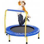 DFSFG Klappbares Indoor-Trampolin Trainings- und Fitness-Trampolin mit Griff-Jumpking-Rebounder für Erwachsene und Kinder