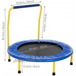 DFSFG Klappbares Indoor-Trampolin Trainings- und Fitness-Trampolin mit Griff-Jumpking-Rebounder für Erwachsene und Kinder