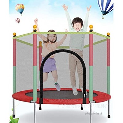 Leic Trampolin Indoor- und Outdoor-Sportarten mit Sicherheitsgehäuse Netzgriff Mini-Trampoline für Kinder