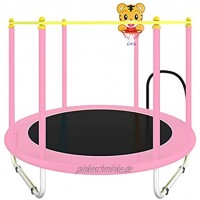 LKZL Kindertrampolin Gartentrampolin Spielzeug mit Sicherheitsnetz Randabdeckung & Zubehör Trampolin Indoor Outdoor Color : Pink