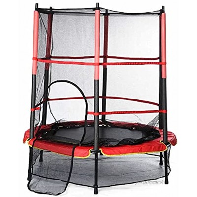 Trampolin Kindersicheres rundes Sprungbett mit schützendem Netzsprungbett für den Innenbereich Fitnessgeräte für den Innen- und Außenbereich