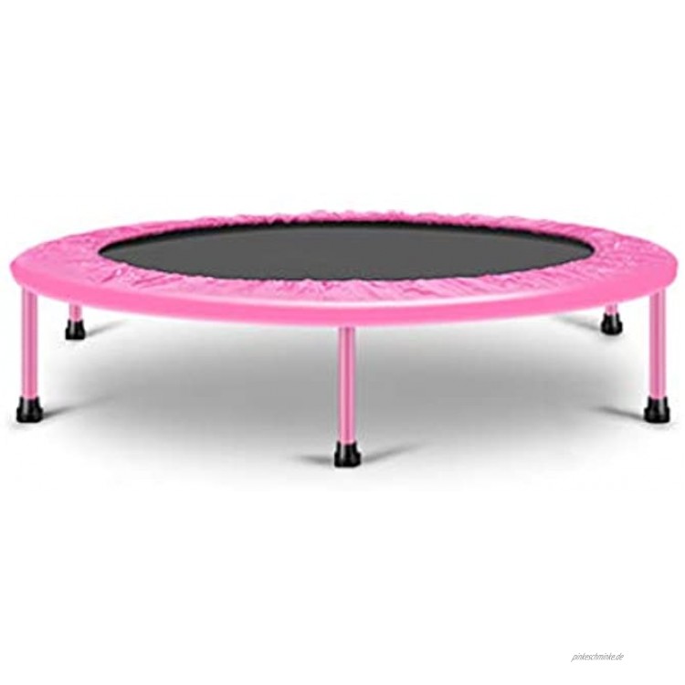 Zfggd-Trampolin für Erwachsene Gymnastik-Heimtrampolin-Innentrampolin das das Absprung-Bettgewichts-Trampolin erhöht hat Color : Pink