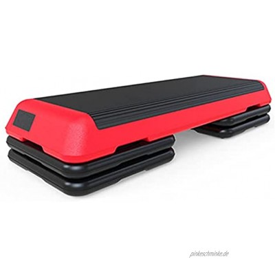 WanuigH Aerobic Step Pedal Gewichtsverlustgerät Home Yoga Pedal Fitness Schritt Aerobic Aerobic Training Rhythmus Pedal Tägliche Übung Farbe : Red Size : 110x43x23cm