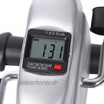 Ejoyous Mini Bike Beintrainer Armtrainer und Beintrainer Fahrradpedaltrainer Mini-Heimtrainer mit LCD Display für Muskelaufbau Ausdauertraining für Zuhause Büro 37.5 x 34.5 x 30.5cm