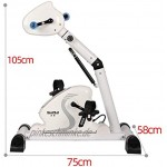 FDGSD Liegerad mit Widerstand elektrischer Rehabilitationsmaschine Indoor-Pedalfahrrad Fitnessgeräten für Senioren und ältere Menschen